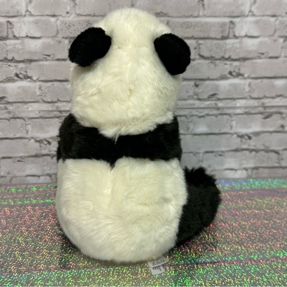 FOA Schwarz PANDA Bear Plush Stuffed Animal Realistic 10 in. Sitting - Picture 5 of 14